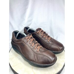 MBT Ajabu Lace Up Walking Shoes Men 10.5 Brown Leather Orthopedic Comfy Oxfords